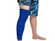 Large Size Knee Pad Crash Proof Honeycomb Pad BasketBall Protective Long Leg Sleeves Blue
