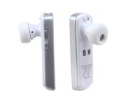 AGPtek White Bluetooth Headphone Light weight Handsfree Earphone  for iPhone 4 4S 5 5S 5C iPad 4 3 2 Smartphones PC Computers