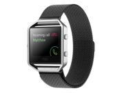 Watch Band with Fully Magnetic Closure Clasp Mesh Loop Milanese Style Stainless Steel Bracelet Strap for Fitbit Blaze-Aftermarket