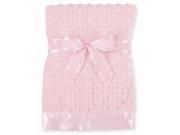Bearington Baby Large Dottie Snuggle Blanket Pink