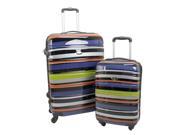 Swiss Case 28 TECHNICOLOR 4 Wheel Hard Suitcase FREE Carry on 20 luggage set