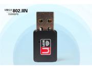 New Mini 150Mbps USB 2.0 WiFi Wireless LAN 802.11 b g n Adapter w Encryption