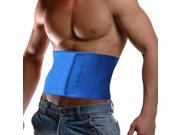 Waist Trimmer Wrap Fat Cellulite Burner Body Leg Slimming Shaper Exercise Belt Blue