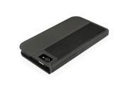 Macally SlimCover5B iPhone5 Slim Folio Leather Stand Case Black