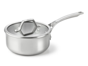 Calphalon 2.5 qt. Stainless Steel AccuCore Shallow Saucepan with Cover