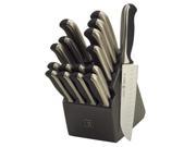 J.A. Henckels International 17 pc. Everedge Plus Cutlery Set with Wood Block