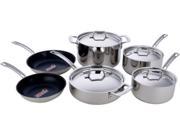 MIU France 10 pc. 5 Ply Stainless Steel Cookware Set