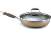 Anolon 12 in. Nonstick Advanced Bronze Collection Covered Deep Skillet