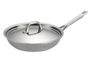 Anolon 12.75 in. Nonstick Tri ply Clad Covered Skillet