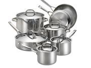 Anolon 12 pc. Stainless Steel Tri ply Clad Cookware Set
