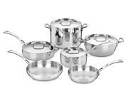 Cuisinart FCT 10 French Classic Tri Ply Stainless 10 Piece Cookware Set