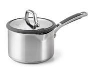 Calphalon 2.5 qt. Stainless Steel Simply Calphalon Easy System Saucepan with Cover