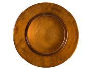 Ten Strawberry Street 13 in. Antique Charger Copper