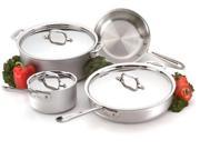 All Clad 7 pc. Stainless Steel MC2 Cookware Set