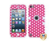 Pink White Vintage Dots TUFF Hybrid Protector Cover Case iPod Touch 5th Ge