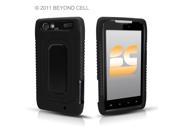 Silicone and Hard Plastic Hybrid Duo Shield Wrap On Snap On Combo Case Protector Cover with cool Stylish Black Color for Motorola DROID RAZR