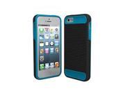 Black Decoro Premium Linear Tandem Blue TPU Protective Cover Case for iPhone 5