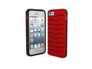 Red Black Decoro Premium Tread w Internal Protective Cover Case iPhone 5
