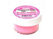 1 2 Ounce Flourescent Pink Acrylic Powder by Sassi for Beautiful Nails