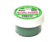 1 2 Ounce Green Acrylic Powder by Sassi for Beautiful Nails