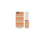 Chevron Zig Zag Pink Green Hard Hybrid Protector Cover Case for iPhone 5