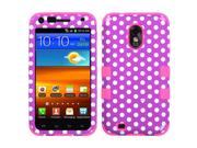 Purple Pink Dots Case Silicone Protector TUFF Cover Samsung Epic Touch 4G