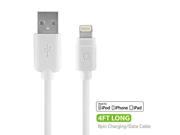 CELLET APPLE LIGHTNING 8 PIN TO USB CHARGE SYNC CABLE 4 FT LENGTH WHITE