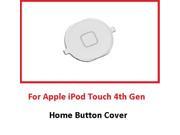 White Home Button Cover Replacement Part Only for iPod Touch 4th Generation