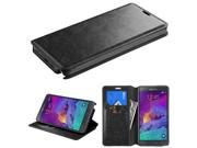 For Galaxy Note 4 Black MyJacket Wallet Tray Protector Cover Case
