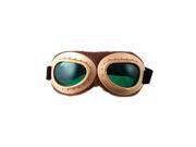 Brown Deluxe Aviator Pilot Costume Goggles