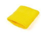 Wrist Band Terry Cloth 2 Pack Yellow 3070