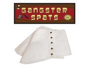 Gangster White Spats Adult Size