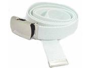 White Adjustable Canvas Belt 2223