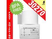 DYMO Compatible 30270 Continuous Receipt Paper 2 7 16 x 300 BPA Free! 5 Rolls; Continuous Paper