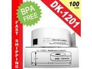 BROTHER Compatible DK 1201 Address Labels 1 1 7 x 3 1 2 ; 29mm*90mm BPA Free! 100 Rolls; 400 Labels per Roll