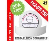 Zebra Eltron Compatible 1 x 2 Labels 1 x 2 BPA Free! 24 Rolls; 750 Labels per Roll