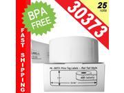DYMO Compatible 30373 Pricetag Labels 7 8 x 15 16 BPA Free! 25 Rolls; 400 Labels per Roll