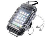 Pelican 1015 015 100 I1015 Iphone Ipod Touch Case Clear With Black Liner Great For Camping Hiking