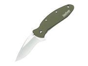 Kershaw 1620Ol Scallion Pocket Knife Olive Drab Kershaw