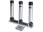 Big Jon Triple Multi Axis Pedestal Mounted Rod Holder Silver Big Jon