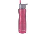 Eco Vessel Summit Insulated Stainless Steel Water Bottle With Flip Straw 25 Ounce Red Glow Eco Vessel