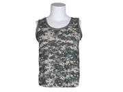 ACU Digital Camouflage USA Made Unisex Tank Top Polyester Cotton Sleeveless Summer Shirt 3X Large Army Digital ACU Digit