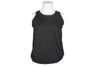 Black USA Made Unisex Tank Top Polyester Cotton Sleeveless Summer Shirt 2X Large Black