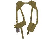 Coyote Brown Left Right Tactical Shoulder Holster One Size Fits Most 2 Mag Clip Pouches
