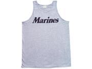 Marines Heather Grey Military Branch Imprinted Tank Top Extra Large Marines Heather Grey