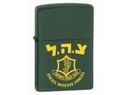 Israeli Defense Forces Green Matte Zippo Lighter Zippo