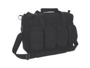 Black Canvas Mega Mag Shooters Shoulder Bag 15.5 X 12 X 7.5 Carry Handle Six Outside Pockets