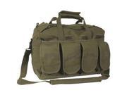 Olive Drab Canvas Mega Mag Shooters Shoulder Bag 15.5 X 12 X 7.5 Carry Handle Six Outside Pockets Outdoor Shopping