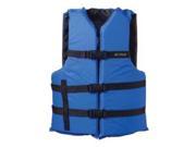 ONYX General Purpose Boating vest Universal Adult Over 90 30 52 Inches Chest Blue Black Onyx
