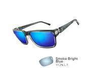 Tifosi Hagen XL Smoke Bright Blue Lens Sunglasses Crystal SmokeTifosi Optics 1270402881